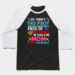 Autism Mom, Autism Awareness, Mothers Day Baseball T-Shirt